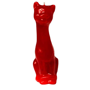 Red Cat Figure Candle, Affordable Candles in Brooklyn, NY